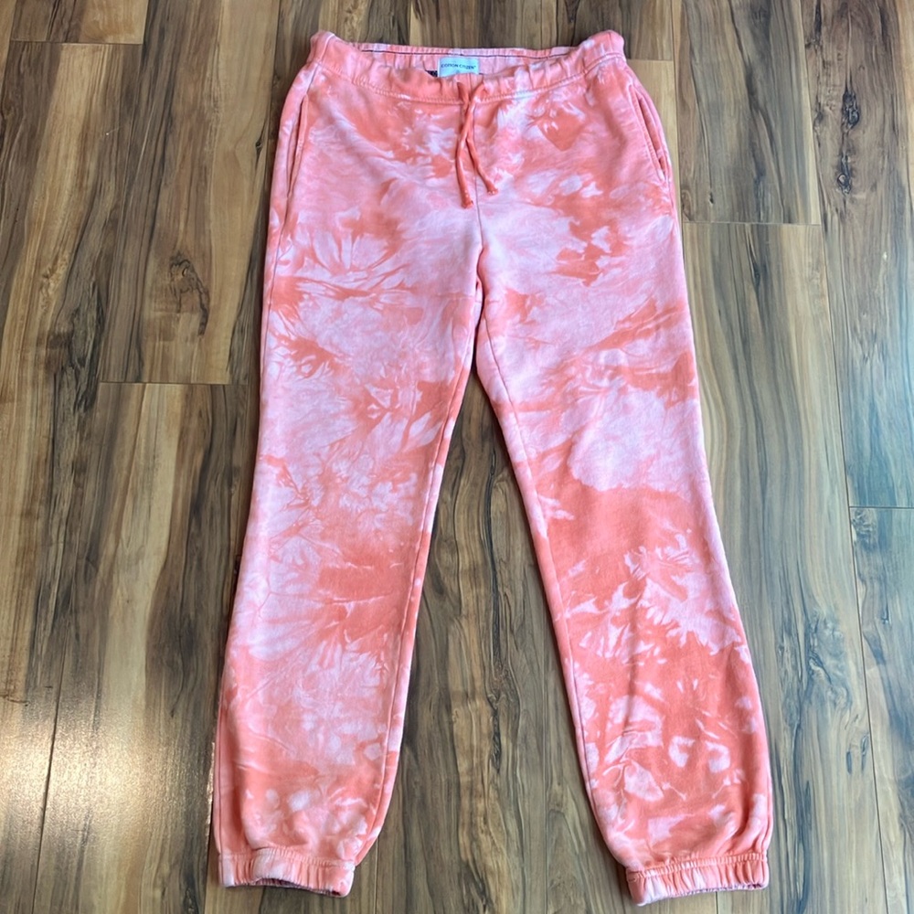 Cotton Citizen Pink Tie-Dye Joggers